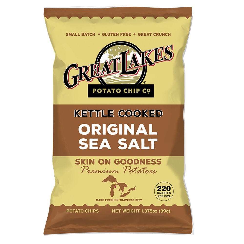 12 Bags Assorted Variety Great Lakes Chips